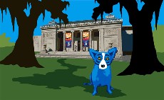 George Rodrigue : des chiens bleus